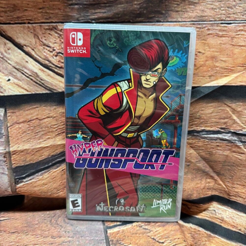 Hyper Gunsport Nintendo Switch Limited Run Games LRG 196 Sealed Cyberpunk New